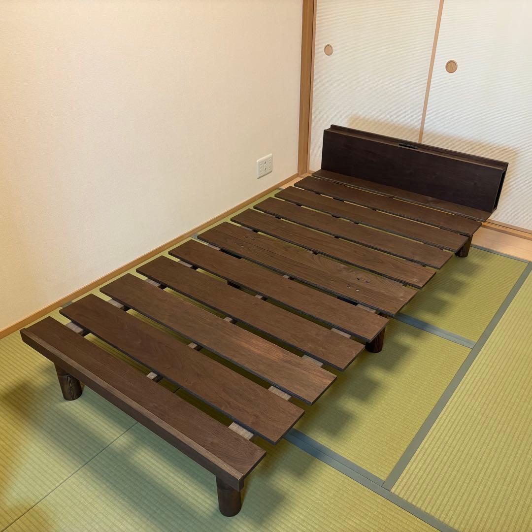 コンセント付き継ぎ脚すのこベッド ＜シングル＞ベルメゾン