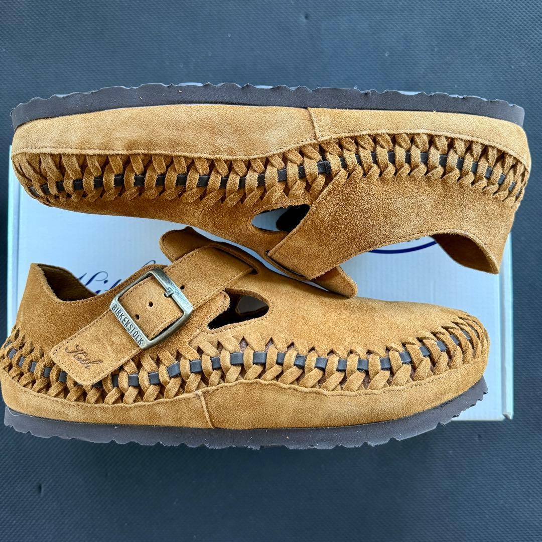 靴 KITH BIRKENSTOCK LONDON BRAIDED MINK 27