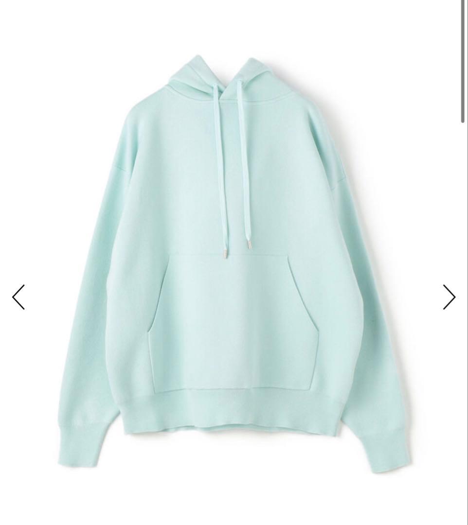 は*ん様 CABaN コットンカシミア　パーカ　ライトブルー