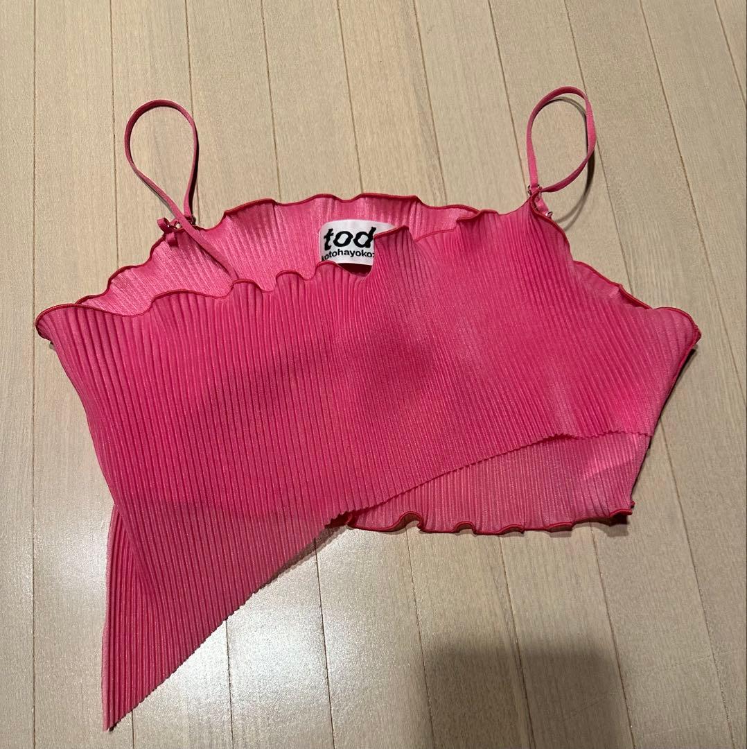 kotohayokozawa シアーキャミソール　ピンク