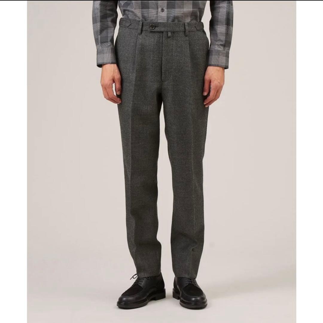 新品⭐️タケオキクチ シェットランドウール パンツ M ダークグレー