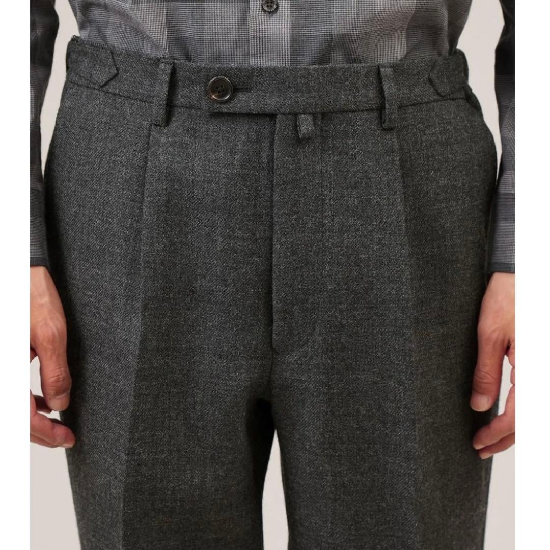 新品⭐️タケオキクチ シェットランドウール パンツ M ダークグレー