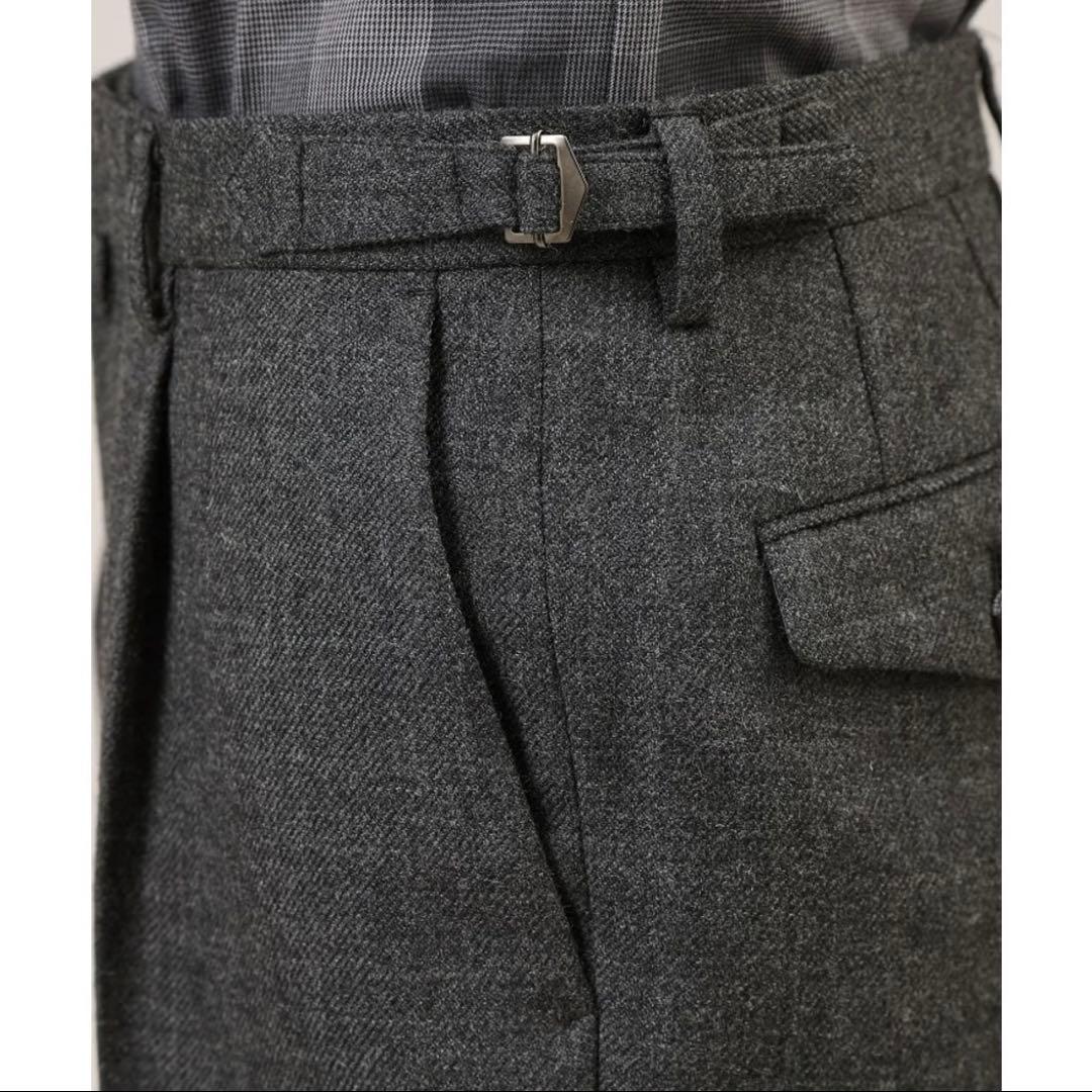 新品⭐️タケオキクチ シェットランドウール パンツ M ダークグレー