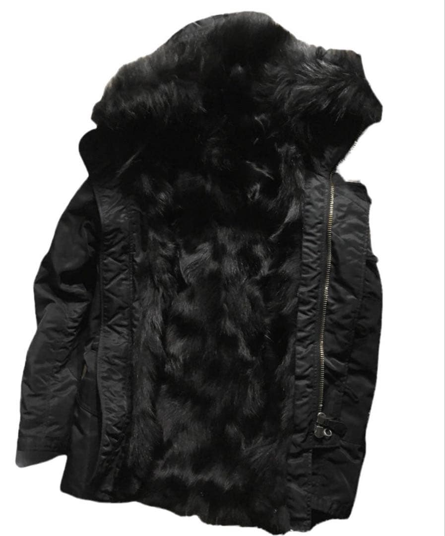 超希少モデル wjk 総裏フォックスファー リアルファー N-3B 黒　サイズM