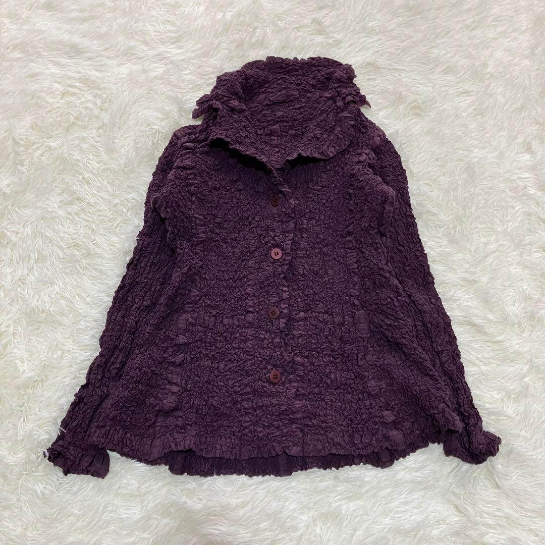 美品 me ISSEYMIYAKE ジャケット カリフラワー パープル