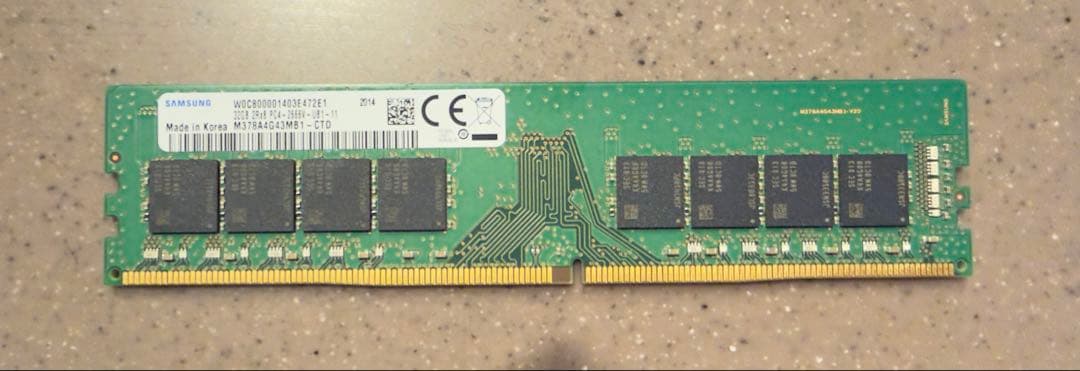 Samsung 32GB DDR4 メモリ M378A4G43MB1-CTD