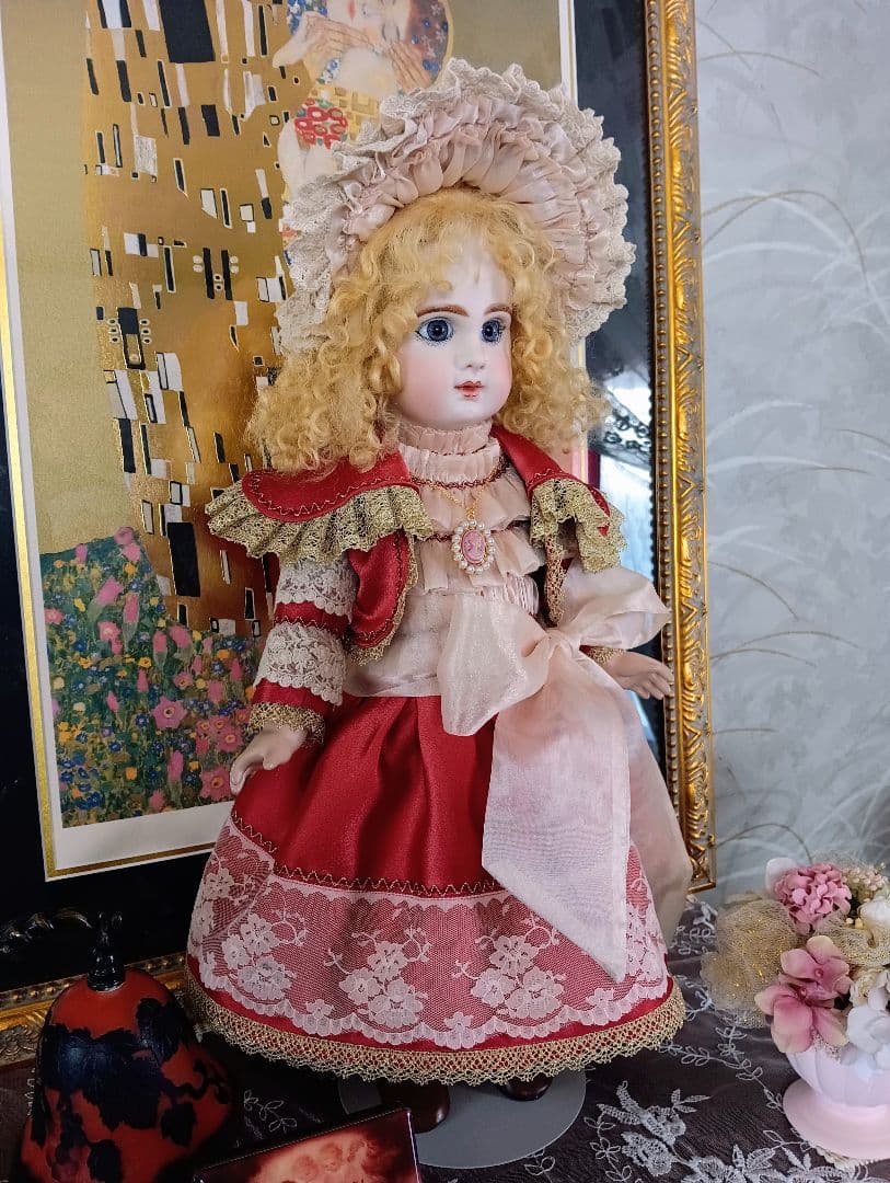 ビスクドール　♥ビクトリアンスタイル のジュモー　ヴァイオレットの眼差し♥