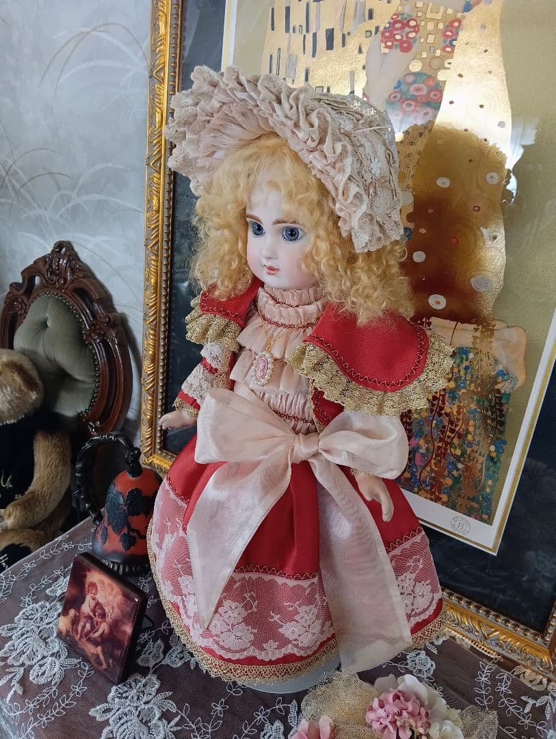 ビスクドール　♥ビクトリアンスタイル のジュモー　ヴァイオレットの眼差し♥