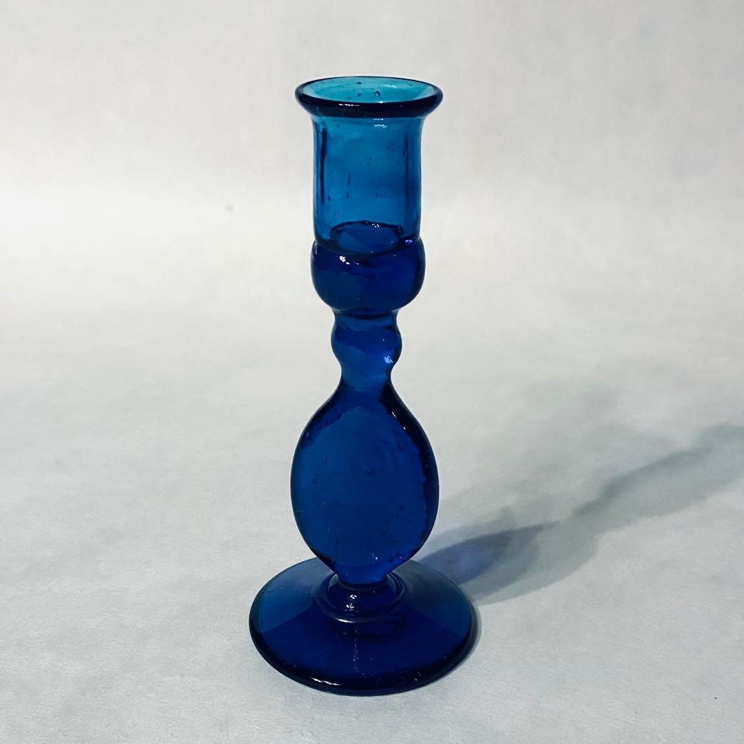 倉敷ガラス　小谷真三　キャンドルスタンド　民藝