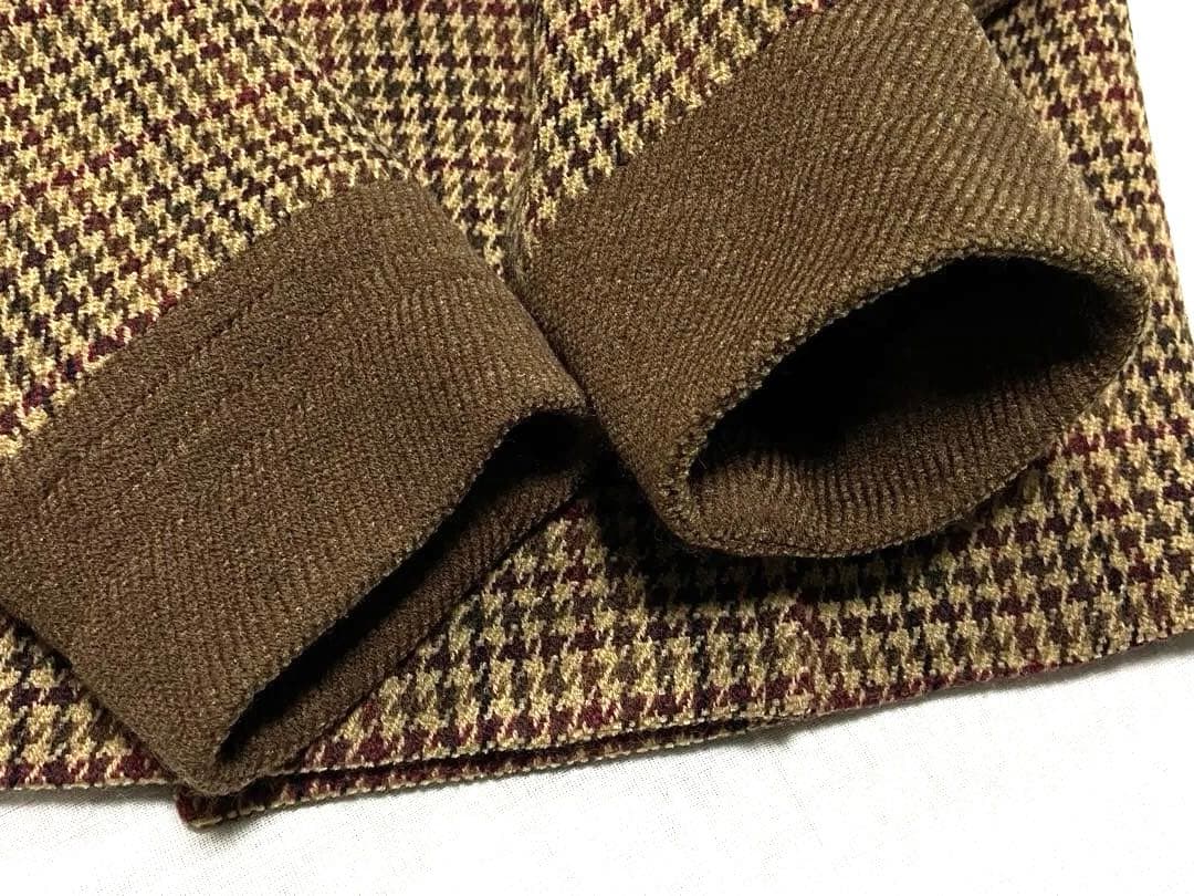 90s クリスチャンディオール/英国風/ウール チェック ツイードジャケット L