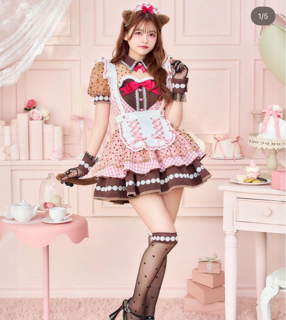 Malymoon/マリームーン ラブハートブラウニーキャットメイド