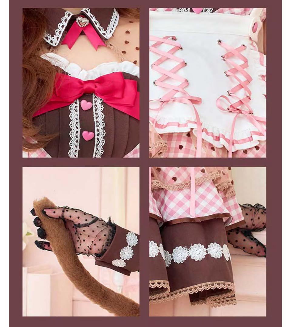 Malymoon/マリームーン ラブハートブラウニーキャットメイド