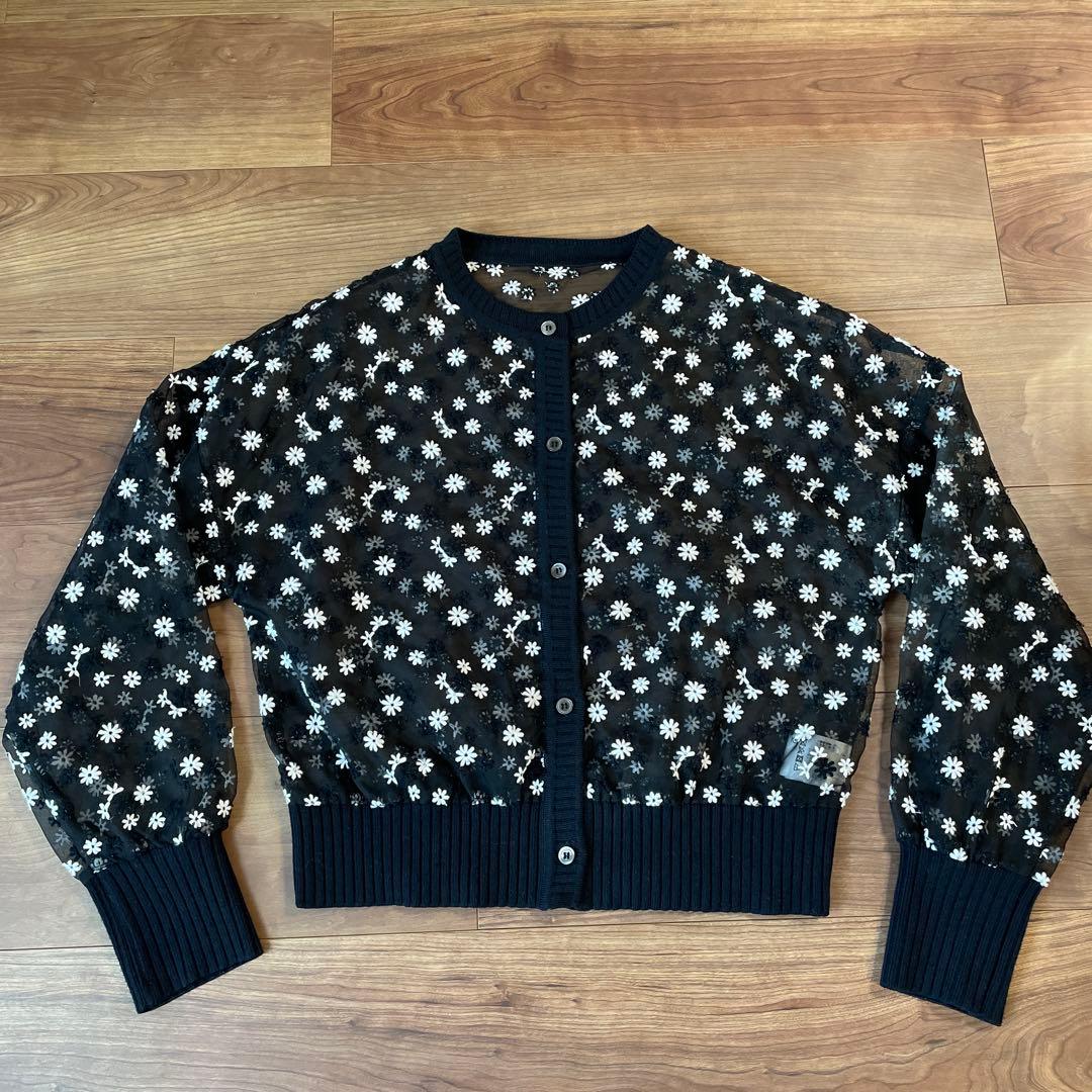 trefle+1 マーガレットカーディガン　黒