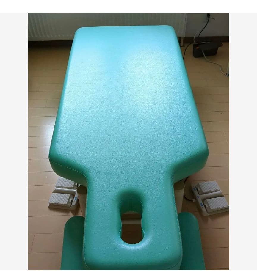 電動昇降マッサージテーブル ミントグリーンヒデピョン