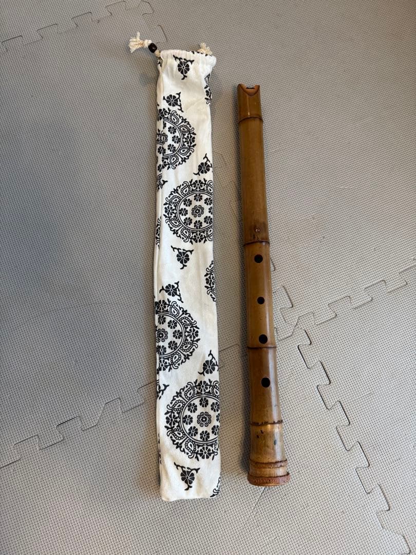 新品未使用 尺八 山本竹細工屋 高級管 1尺8寸管 真竹（桂竹）送料無料