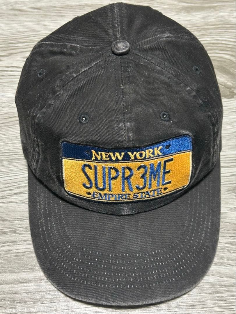 値下げ！　supreme License Plate 6-Panel ブラック