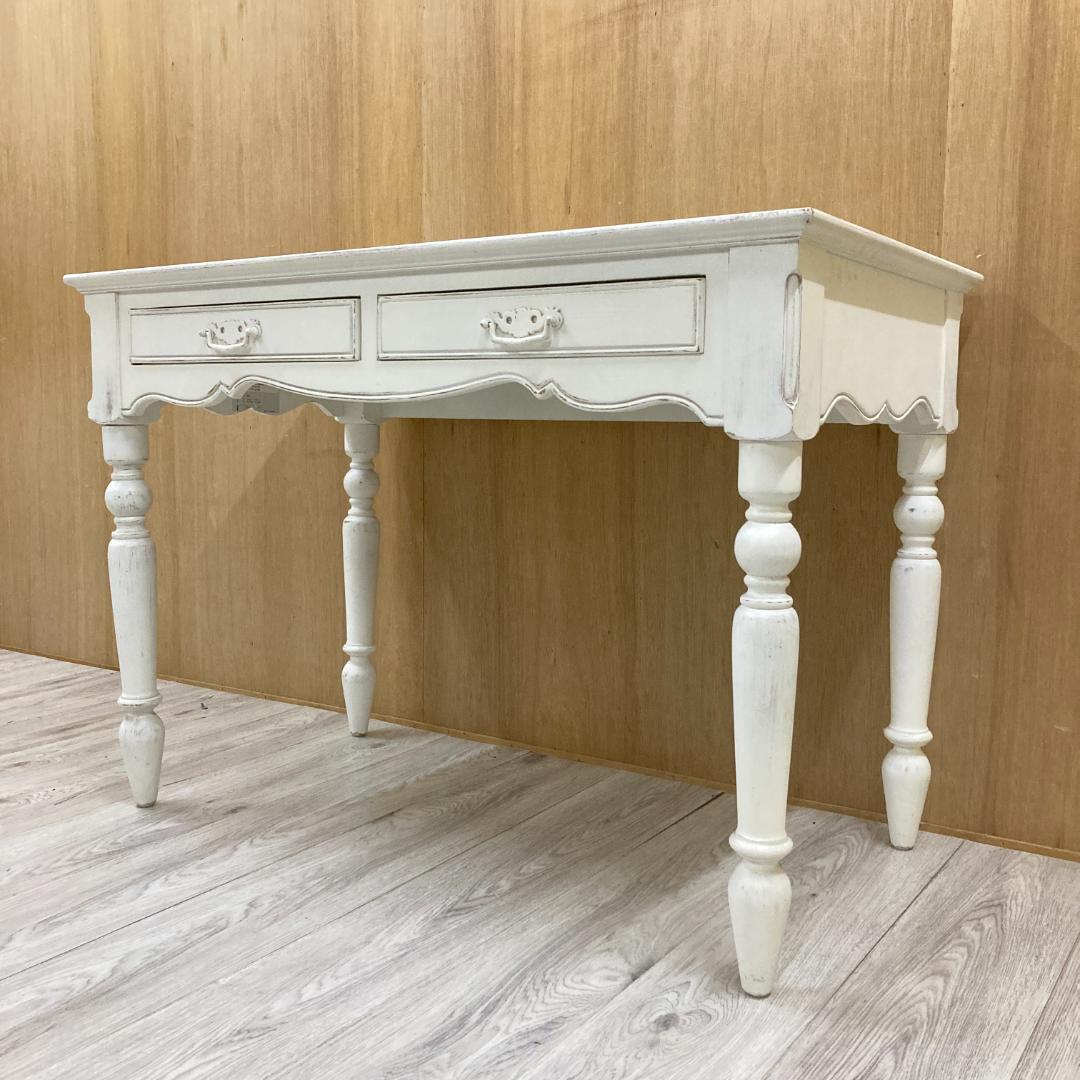 展示品　起立木工　パイン材　姫系　アンティーク調　デスク　机