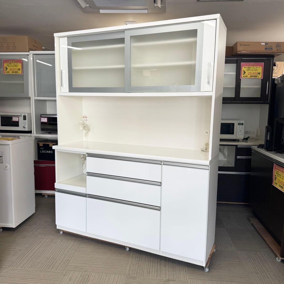 【超美品‼️】定価39万♪ 高級 松田家具 156cm幅キッチンボード