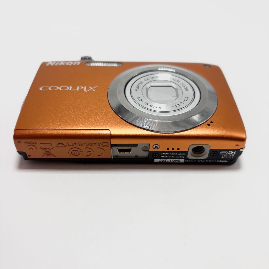 【週末限定値下げ】【美品】Nikon COOLPIX S3000 オレンジ