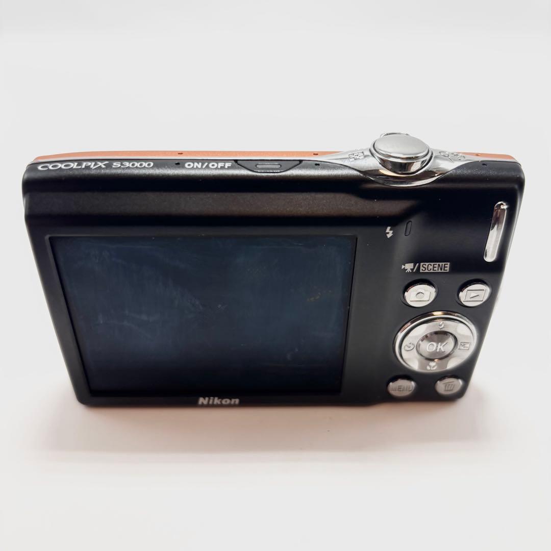 【週末限定値下げ】【美品】Nikon COOLPIX S3000 オレンジ