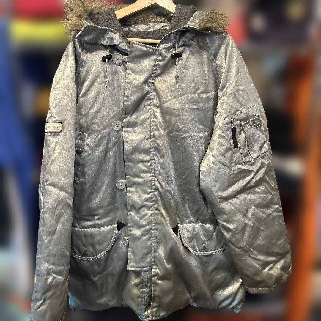 激レア　ASAHI SUPER DRY シルバー ミリタリージャケット　N-3B