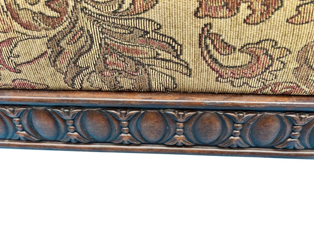 Ashley花柄デザイン 3人掛けソファベッド美品