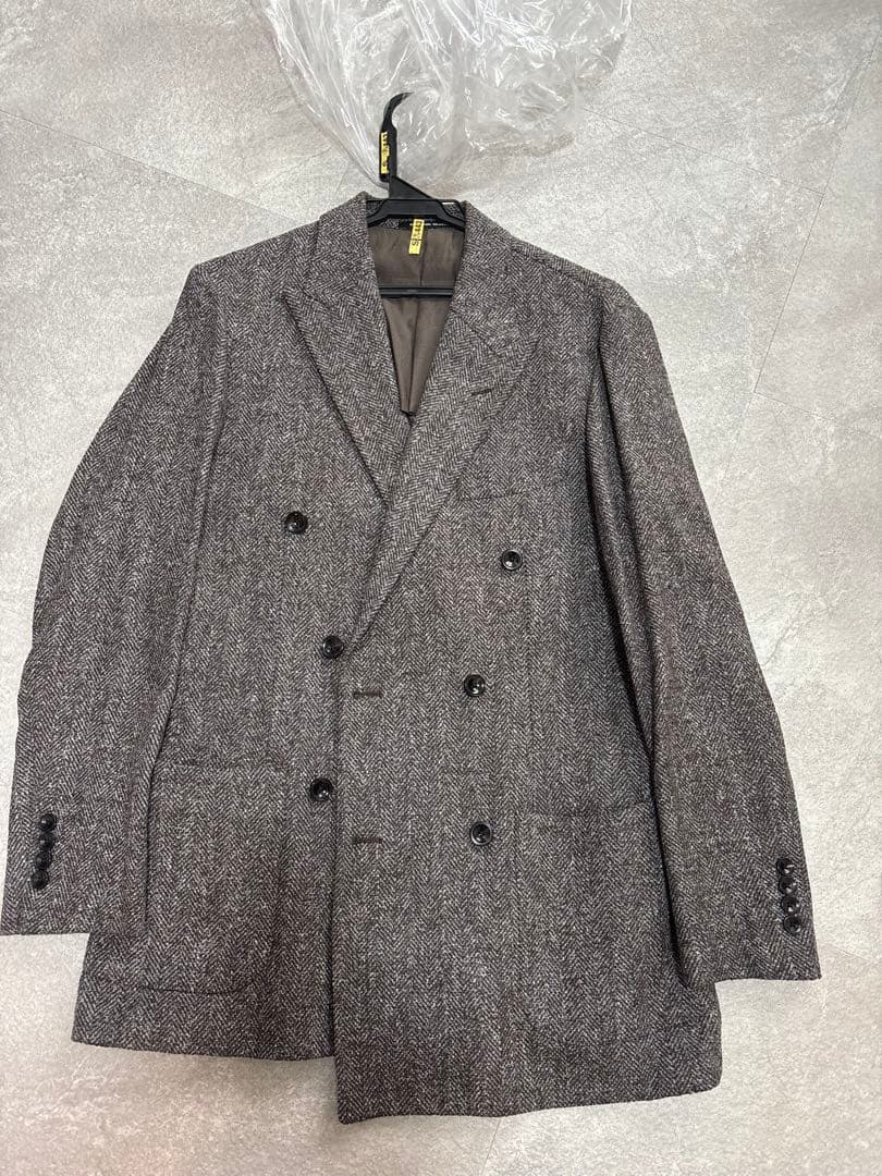 【状態良】ユナイテッドアローズ　ダブルテーラードジャケット　ブラウン系　46