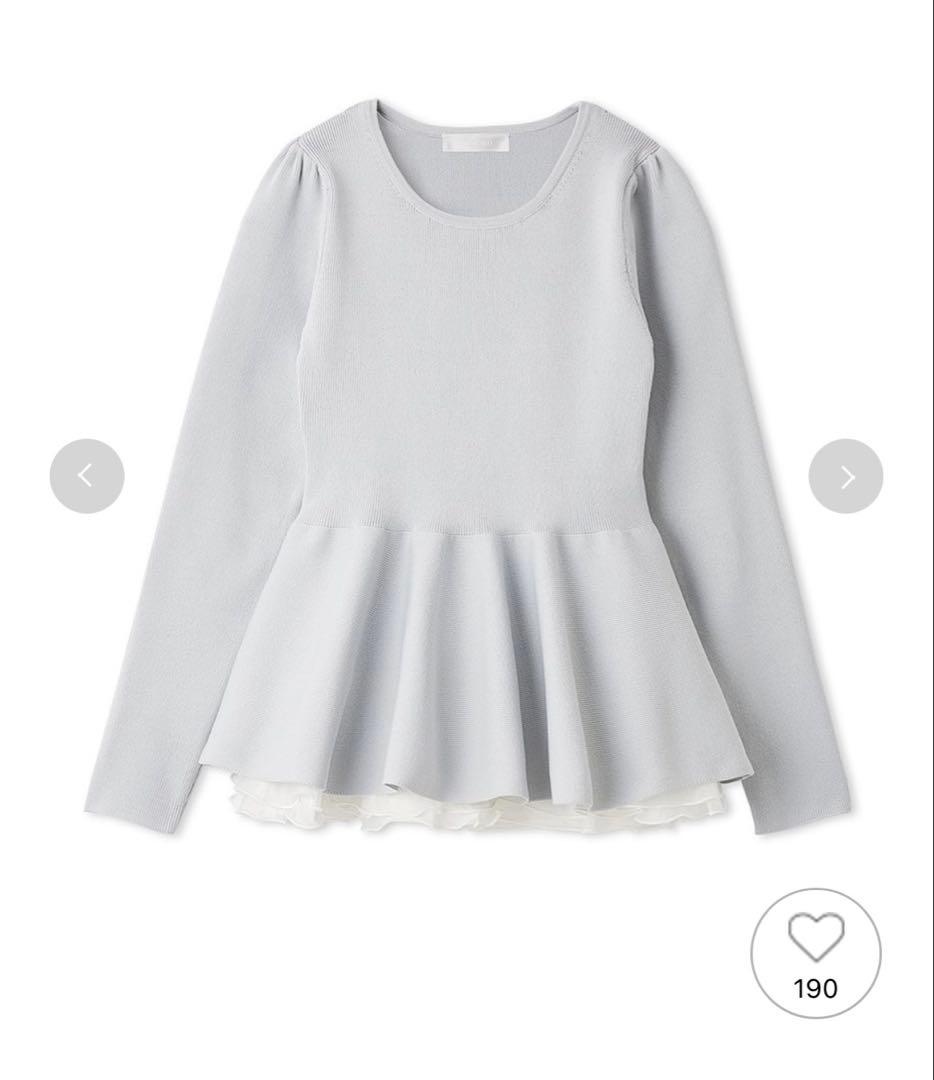 CELFORD ペプラムドッキングニットプルオーバー　CWNT261022