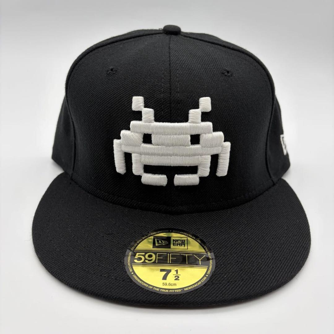 ニューエラ NEW ERA インベーダー 7 1/2 青タグ ブラック