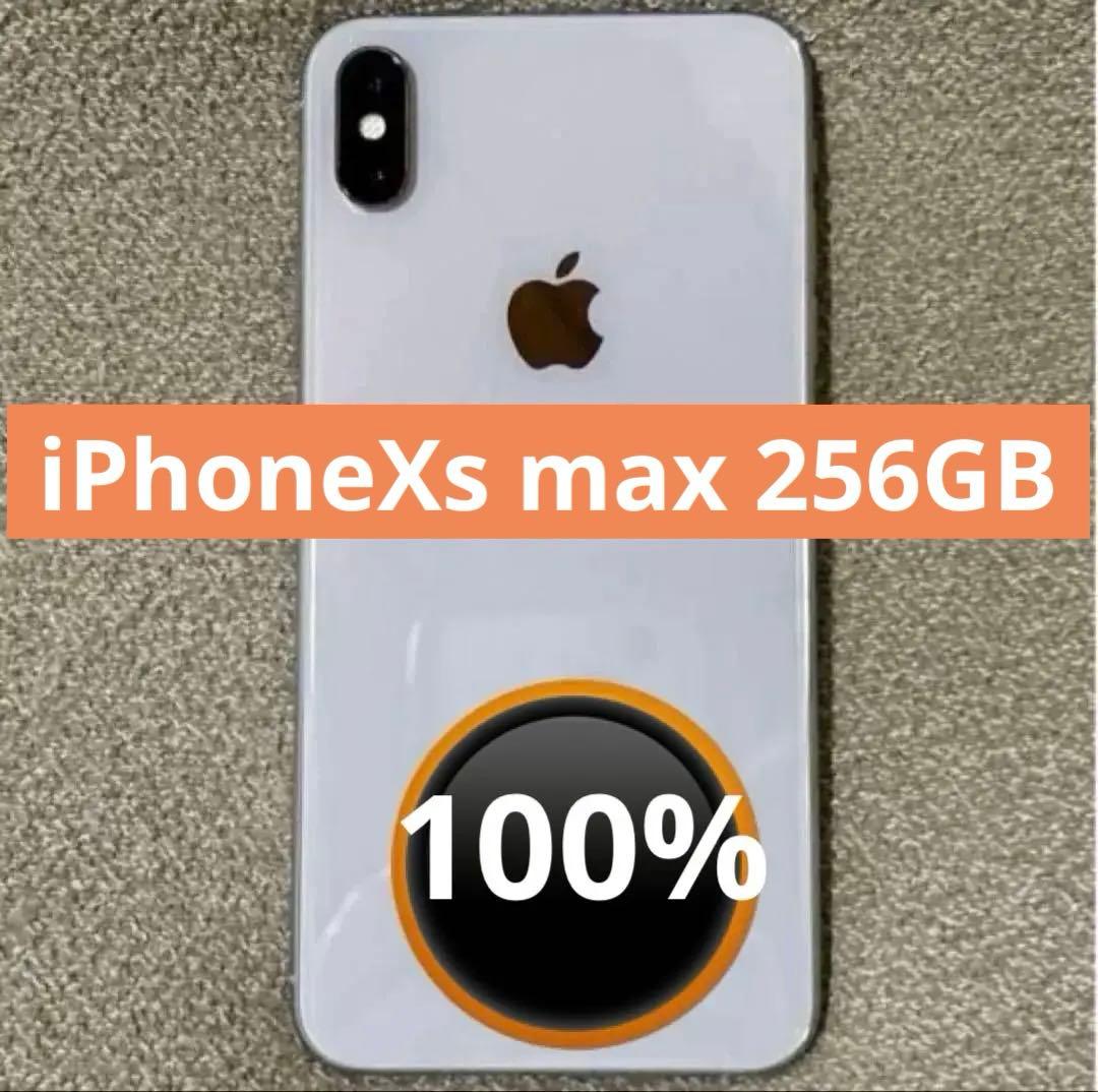 iPhoneXs max 256GB 本体　　　　 SIMフリーバッテリー100