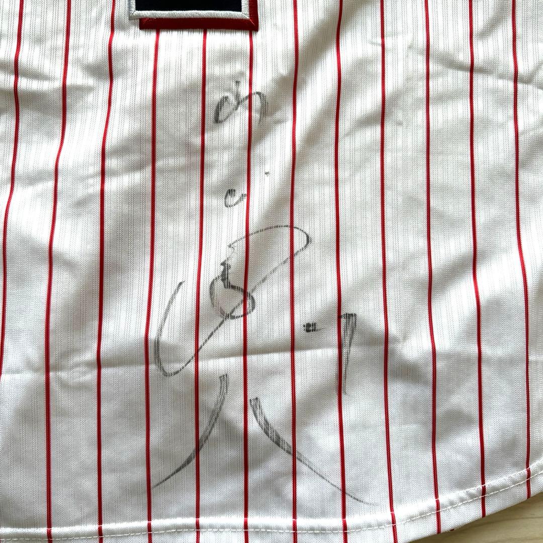 ヤクルトスワローズ　山田哲人選手 直筆サイン入り レプリカユニフォーム