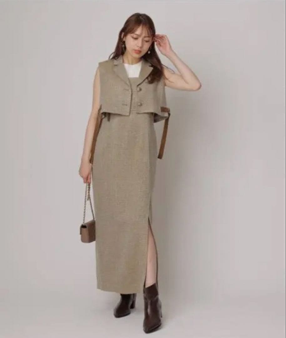 マイストラーダ スリットキャミワンピース ジャケット セットアップ