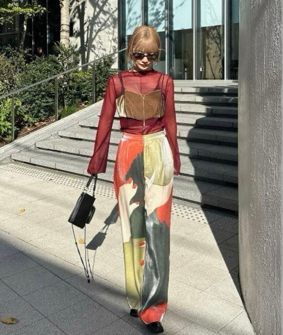 kkk　LITTLE FUNNY FACE PANTS　　ameri M