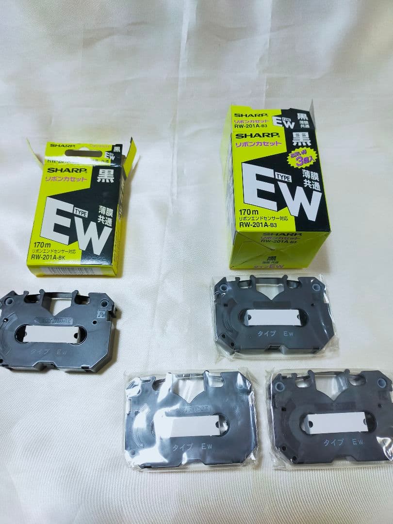ことね　ワープロ用 (黒色)リボンカセット タイプEW 4個