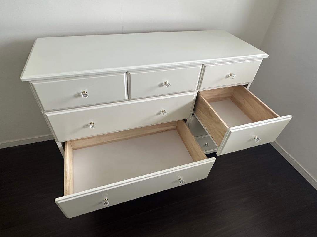 送料込 アルファタカバ 4段ワイドチェスト ローチェスト