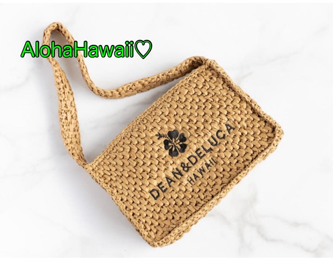 DEAN&DELUCAハワイ限定 ラフィアバッグ Hawaiu