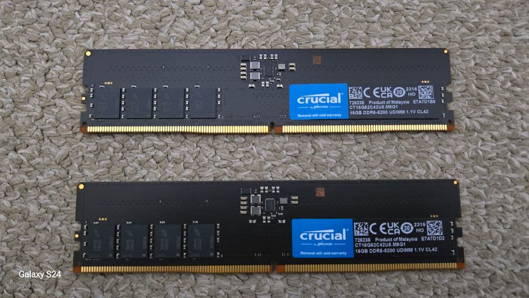 crucial DDR5-5200 DIMM 32GB(16GB×2枚)