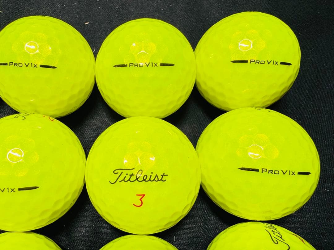 最新 タイトリスト PRO V1X 2025年モデル 20個　　イエロー