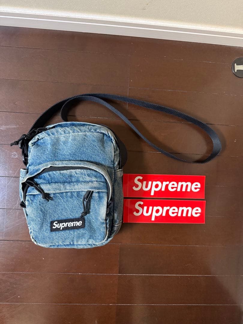 国内正規品 supreme デニム ショルダー バッグ シュプリーム ブルー