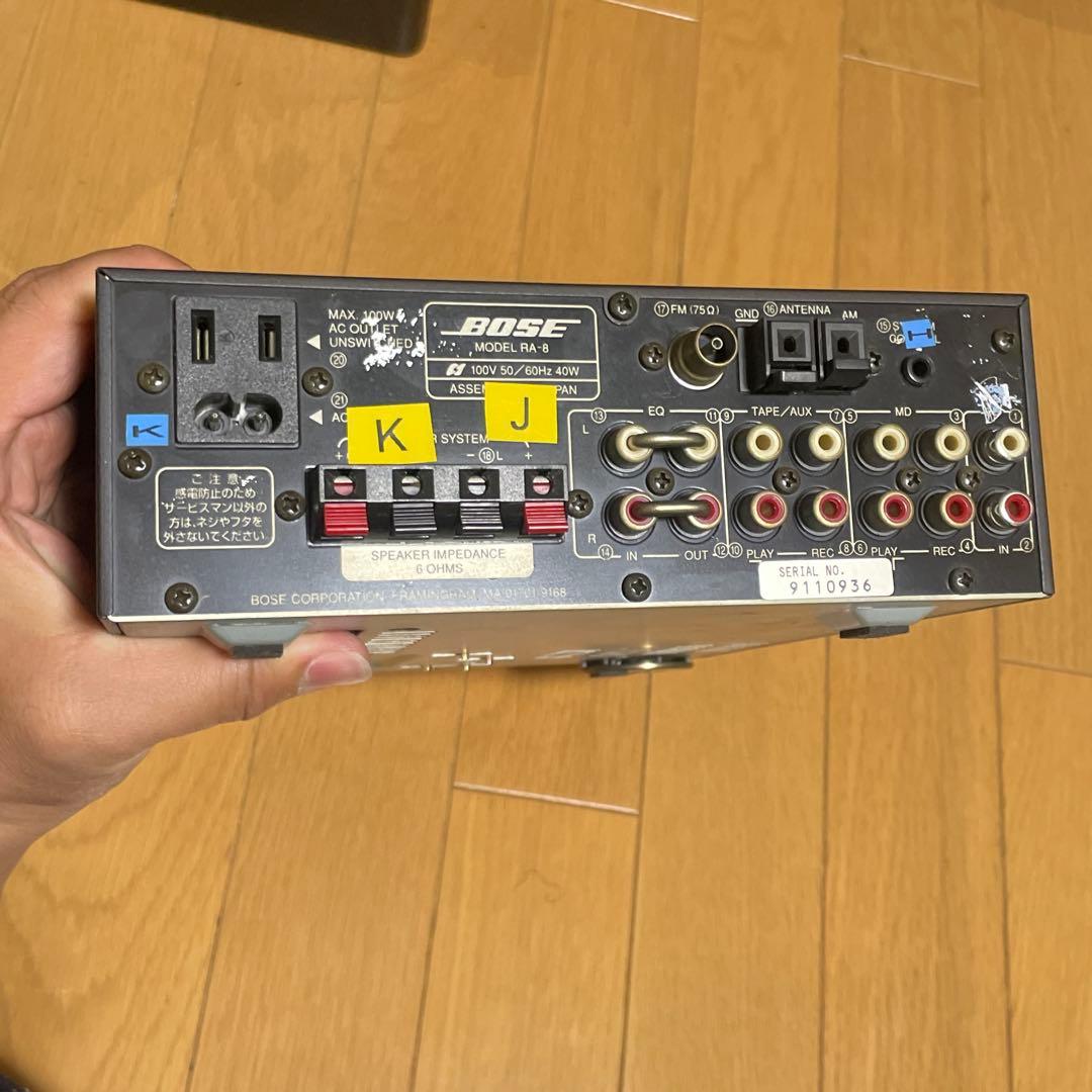 BOSEスピーカー、レシーバーアンプセット　RA-8 AM-5III