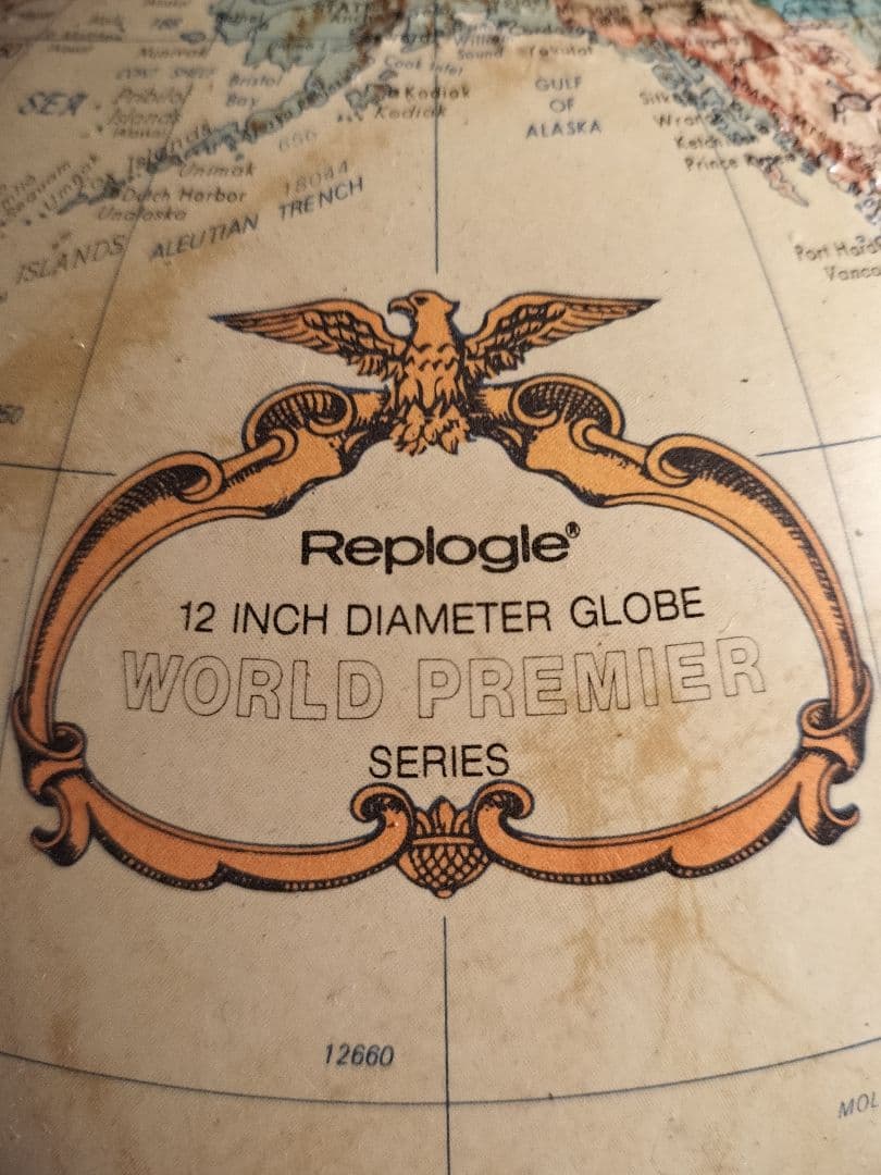 t*8様 Replogle 地球儀 約30cm 木製スタンド付き