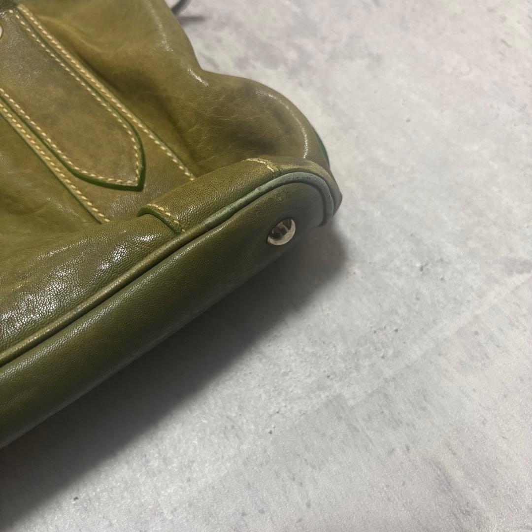 バッグ 00s archive miumiu leather shoulder bag