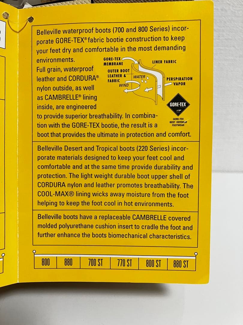 米軍用靴 新品 ベルビル ゴアテックス メンズショートブーツ スチールトゥ