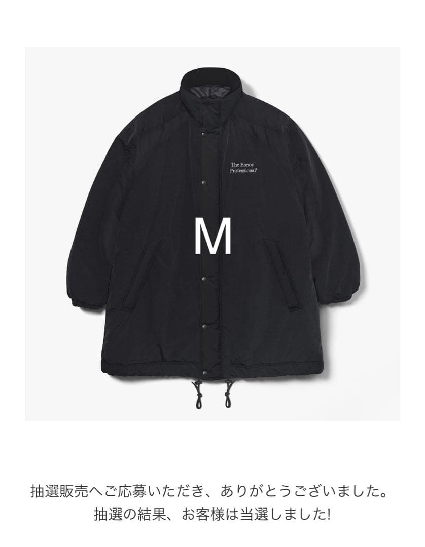 ジャケット・アウター ENNOY PADDED NYLON BENCH COAT