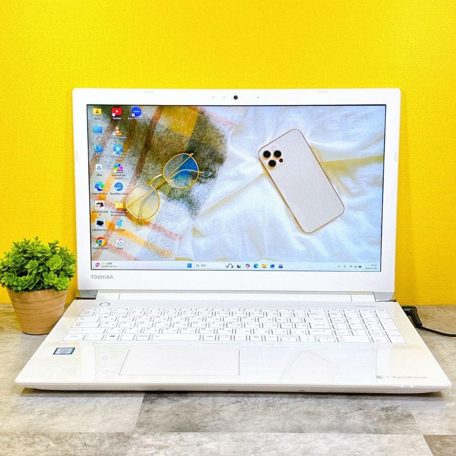 きれいな白❣新品SSD480GB✨Win11ブルーレイ フルHD 薄型 カメラ付