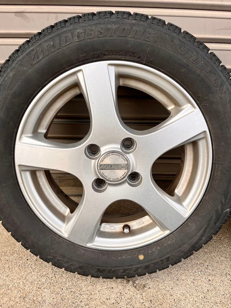 14インチ 155/65R14 VRX スタッドレスタイヤ　 ホイールセット