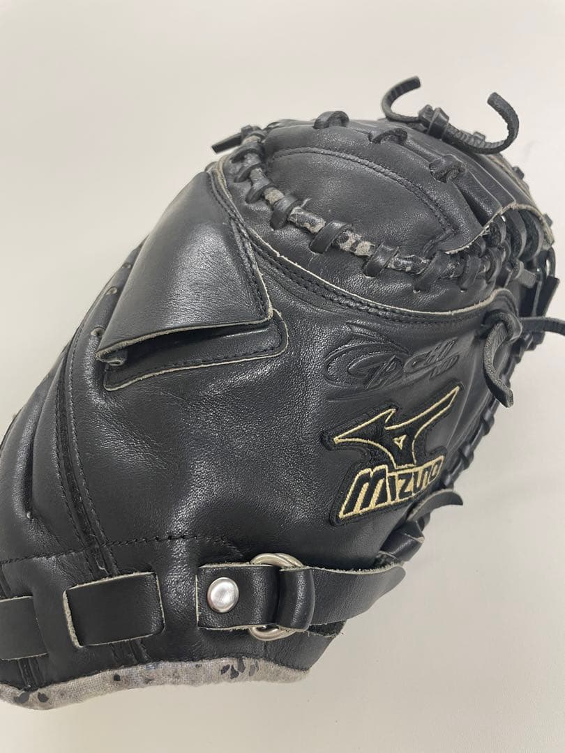 【ミズノ】美品！MIZUNO 少年軟式用キャッチャーミット 黒