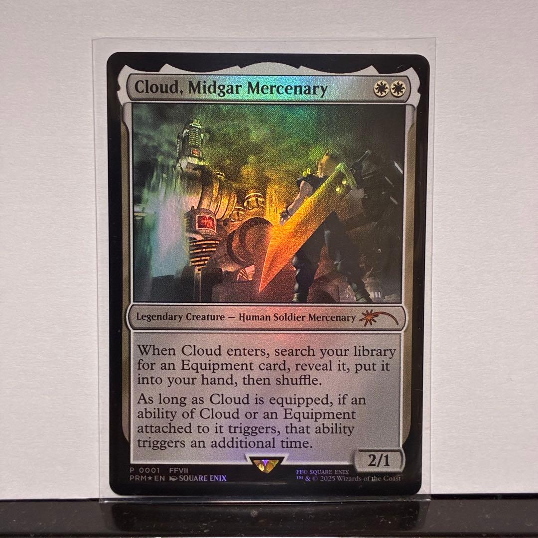 ミッドガルの傭兵、クラウド　海外限定　統率者プロモ版