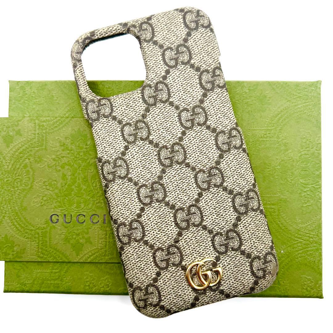 極美品✨グッチ iPhone15ケース オフィディア GGスプリーム マーモント