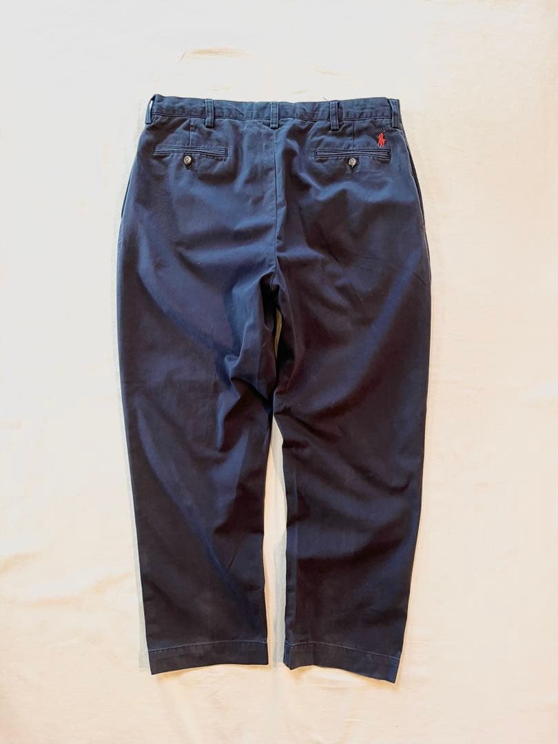 【古着の王道】ラルフローレン ポロチノ ネイビー 90s